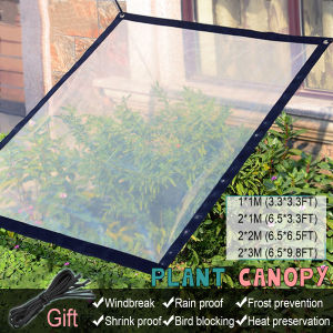 Plant Canopy Shade Cloth Rainproof Cover Sunblock Balcony Sun Shade Net Plants Balcony Windows Transparent Rainproof Succulents Insulation Thickened Windshield