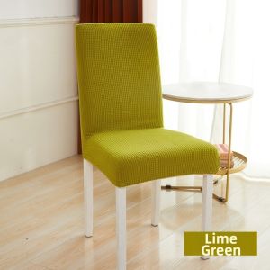 HUASHE High Elastic Dining Table Chair Cover Universal Non-slip Seat Slipcovers Durable Jacquard Chair Dustproof Cover for Dining Room Home Decor