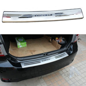Car Trunk Guard sill cover for toyota corolla Altis 2001 2002 2003 2004 2005 2006 2007 Stainless Steel Rear Trunk Bumper r cover