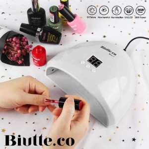 Alat Pengering Kutek Kuku Serbaguna UV LED Nail Dryer 54W 18 LED Lampu UV Gel Nail Art Portable Terbaik dikelasnya