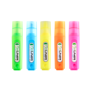 FlexOffice Highlighter Chisel 5.0mm - 5 colors - Box 24pcs - Neon/Smooth Drawing/No Bleed FO-HL017