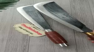 Dao chặt xương dao yếm chuyên chặt dừa tươi dừa khô dáng nhíp xe ô tô chuẩn