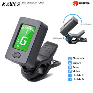REVO Guitar Tuner Multi-functional Electronic Tuner LCD Screen for Guitar Ukulele Bass Violin