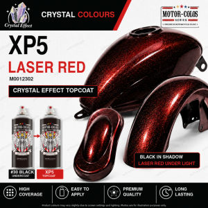 CRYSTAL LASER RED / XP5 LASER RED CRYSTAL EFFECT SPRAY PAINT / AIKKA / MOTOR-COLOS / 400ML