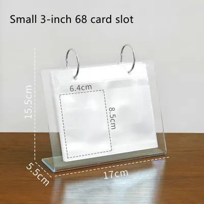 3Inch Lomo Card Pocket With Stand Acrylic Photocard Holder Transparent Photocard Stand