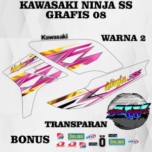 stiker striping sticker transparan uv kawasaki ninja ss grafis 08