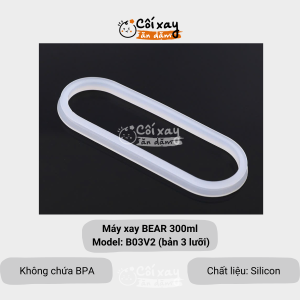 Cối thủy tinh thay thế máy xay BEAR model: GR-B03V2 (bản dao 3 cánh) dung tích 0.3L