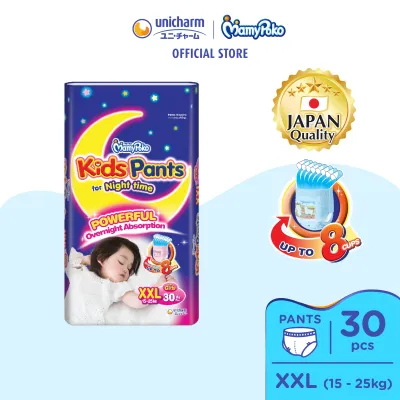 Mamypoko Kids Pants Premium Baby Diapers [GIRL] XXL30 (1 Pack) (15 - 25kg)