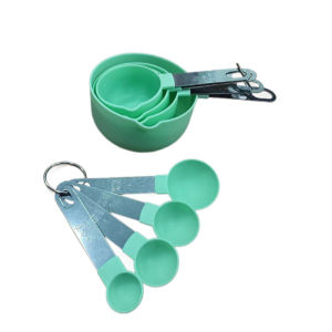 8Pcs Food-Grade Measuring Spoon Set Stainless Steel Handle with Graduations Measuring Spoons and Cups for Baking Measurement Tools