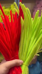 [HCM]Kẽm Nhung Polyester Bọc Sắt Dày 6-8mm Nhiều Màu 100 Sợi Phù Hợp Làm Hoa Trang Trí Handmade-RA888