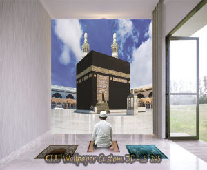 Wallpaper 3D Custom islamiStiker Wallpaper mushola rumah