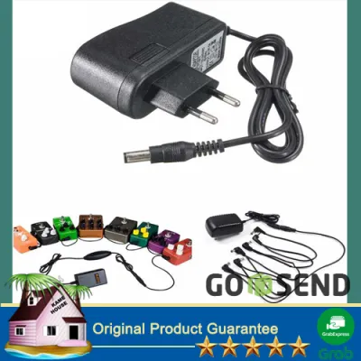 Adaptor Pedal Efek Gitar Distorsi 9V 1A 5mm