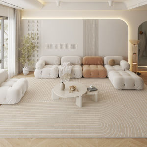 【SG Seller】Lab Cosi Minimalist Crystal Velvet Carpet - Pet Friendly Stain Resistant Absorbent Non-slip Large Rectangular Nordic Rug For Living Room Office Sofa Coffee Table Easy To Clean