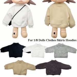 Q-1151 STORE DIY Replacement Dolls Clothes Shirts Hoodies Cute Multicolors Sweatshirt Clothes High Quality Action Figure Doll Fashion Tops For 1/8 Dolls