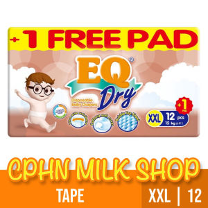 EQ Dry Travel Pack XXL 12 - Tape Baby Diapers