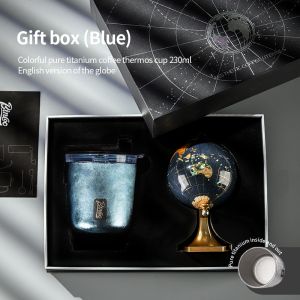 BINCOO Titanium Coffee Thermal Mug Gift Set Heat-resistant Insulation Cup Mini Outdoor Travel for Holidays & Birthdays Best Gift