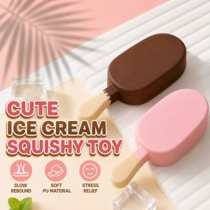 Ice Cream Squishy Toy Slow Rise PU Foam Kawaii Stress Relief Fidget Sensory Squeeze Kids Gift
