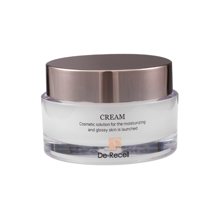 Kem dưỡng ẩm chống lão hóa da De-recell Cream - HOMIE BEAUTY - Chiết xuất Rau má, vỏ cây liễu trắng, lá kinh giới cay, lá cây bách, vỏ quế, cấp độ ẩm cho da