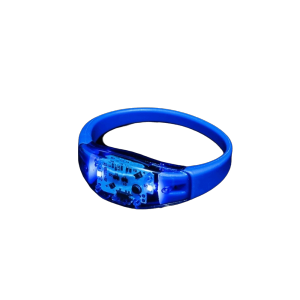 KUMAYES Atmosphere Props LED Glow Bracelets Silicone Funny Voice Controlled Flash Wristbands Gifts Creative Light Up Wristbands Party