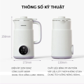 Máy làm sữa hạt mini OSTMARS hàng nội địa trung (Có in tem hướng dẫn sang tiếng việt kèm theo ) thiết kế đẹp mắt dung tích 800ml 6 chế độ say nấu tự động nấu sữa hạt ngon nhanh chín. 