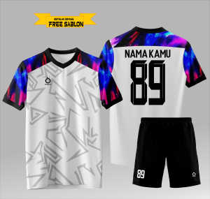 Gratis sablon setalan Jersey Futsal Dewasa /Bola /cowo cewe/setelan Badminton/custom olahraga/sport