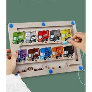 NASIUDUK Mainan PAPAN BOLA MAGNET pengenalan warna  belajar berhitung mainan anti radiasi belajar kosentrasi anak P038