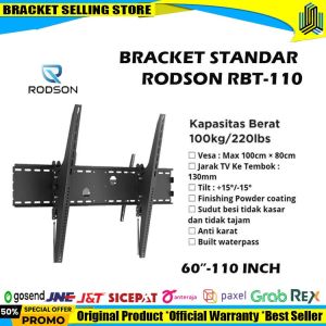 Bracket TV braket tv 60 65 75 85 98 110 inch RODSON RBT110
