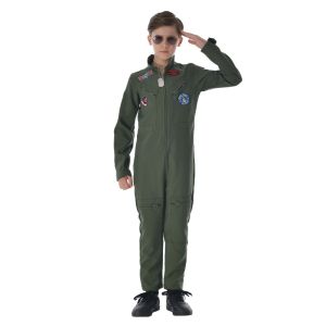 2025 Mẫu mới trang phục phi công Halloween phong cách Chiến Binh Không Trung dùng cho quán bar tiệc tùng hội thao biểu diễn nhóm trang phục sân khấu.