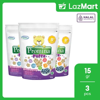 [Paket isi 3] Promina Puffs Blueberry 15gr
