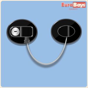 E.B. Childrens Safety Lock Baby Window Safety Limit Lock with Key Refrigerator Door Locks