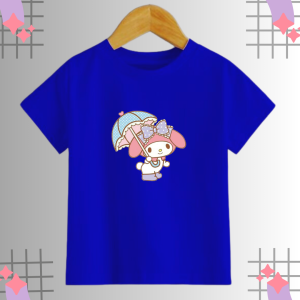 Baju Kaos Anak Perempuan Melody Atasan Cewek Lengan Pendek Umur 2-14 Tahun Baju Distro Motif Sanrio