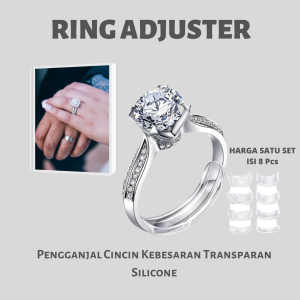 Bantalan Ring Adjuster Pengganjal Cincin Kebesaran Spiral Ring Size