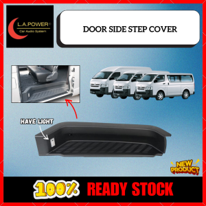 TOYOTA HIACE 200 2005-2018 SIDE DOOR SIDE PLATE DOOR SIDE STEP COVER WITH LAMP LIGHT ABS MATERIAL