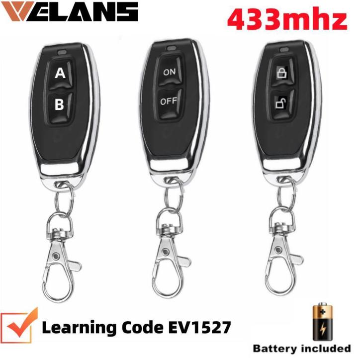 433Mhz RF Remote Control On Off Button Learning Code EV1527 Smart Home ...