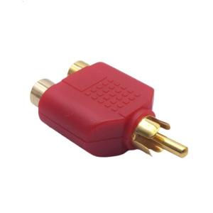 Mono Auditory Splitter Male to 2 Female Y Splitter Plug Adapter Head for Versatiled Auditory and Video Applications