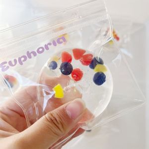 VINEY Cute Clear Squishy Fidget Ball Slow Rising Handmade Maltose Squishy Boys Girls Finger Relax Sensory Toy Adult Kids