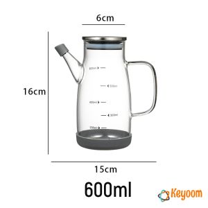 Keyoom กาแก้วใส ใส่น้ำมัน 600/800/1000ml เหยือกใส่น้ำมัน ขวดใส่ซอส เหยือกใส่ซอสปรุงรส oil bottle