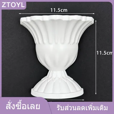 ZTOYL GUCHEN แจกันติดผนังสีขาวในสไตล์ภาพวาดสีน้ำมันสไตล์ฝรั่งเศสสำหรับการตกแต่งภายในที่ทันสมัยและเก๋ไก๋
