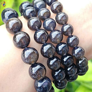 Super Premium Grade Icy Devilish Bloodshot Iolite Bracelet