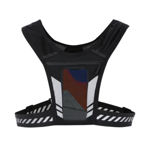 Reflective Running Backpack Universals Light Weight Sport Running Vest Breathable Mesh Running Chest Bag Enduring