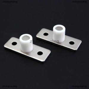 [COD] zhangyuqing 2Pcs Floor Mount Sliding Wooden Door Guide Roller Retainer Top