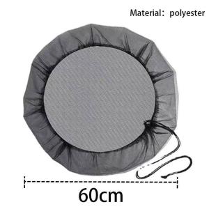 Mesh Cover For Rain Barrel Net With Drawstring Adjustable Rain Barrel Mesh Cover Water Butt Net For Or Water Buckets Mosquito Proof Mesh Protective Cover Lid Adjustable Rain Barrel Net Diameter 60/80CM