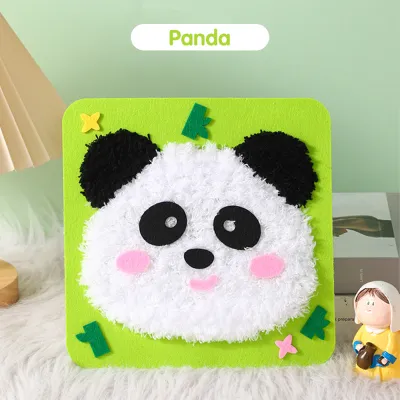 Mumystation Kit Sulaman Embroidery Kits Sewing Kit Children Craft Educational Toys Handmade Threading DIY Set Animal Preschool Toy