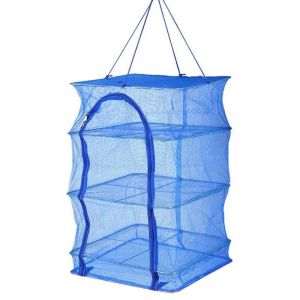 ODZ5L 4ชั้น ตะกร้าแขวน กรงแห้ง เครื่องอบปลา เครื่องมือแก้ไขปัญหา ที่แขวนกระเป๋ารูปปลา ผู้จัดพืช ชั้นอบแห้งปลา เครื่องอบผัก ตาข่ายตกปลาแห้ง