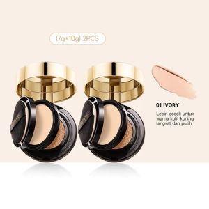 BIG SALE!! Gmeelan Bedak Black Truffle Zinc Pca Antioksidan Air cushion Foundation Long-Lasting Concealer BB CC Cream BPOM
