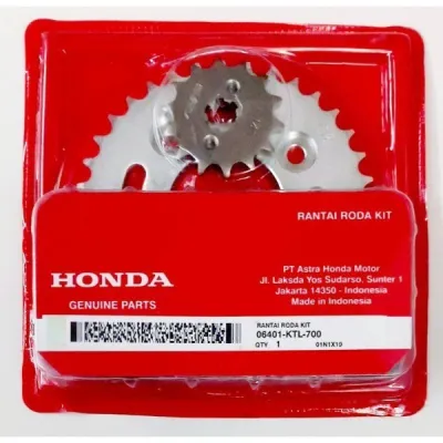 GEAR SET / GIR SET PAKET RANTAI SUPRA FIT NEW SUPRA X 125 KHARISMA REVO LAMA KTL/KPH HONDA