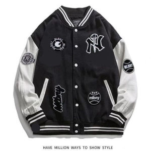 Jaket Varsity Mlb Ny Baseball - Bisbol Korean Fashion - Dewasa Anak - Varsity Jaket - Jaket Cewek Gaya Korea Fashion Jumbo Jaket Cewek Gaya Korea Termurah COD Hitam Putih Kancing Bomber Bisbol