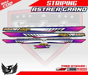 Striping List Variasi Honda Astrea Grand / Striping Stiker List Motor Astrea Grand