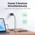 Bộ sạc nhanh USB Type C UGREEN 35W GaN Sạc Nhanh Quick Charge  sạc nhanh USB Loại C sạc USB C Wall Charger Adapter Compatible with iPhone 15 14 13 Pro Max Xiaomi Samsung Galaxy S24 S23 S22 Ultra Realme Macbook Pro Model：15538. 