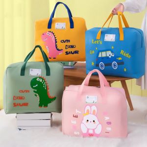 CEMOMEF Cartoon Kindergarten Quilt Storage Bag Oxford Cloth Handheld Moving Packing Bag Cute Space Saving Children Quilt Finishing Bag for Home